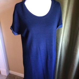 Tek gear sweatshirt dress blue size medium